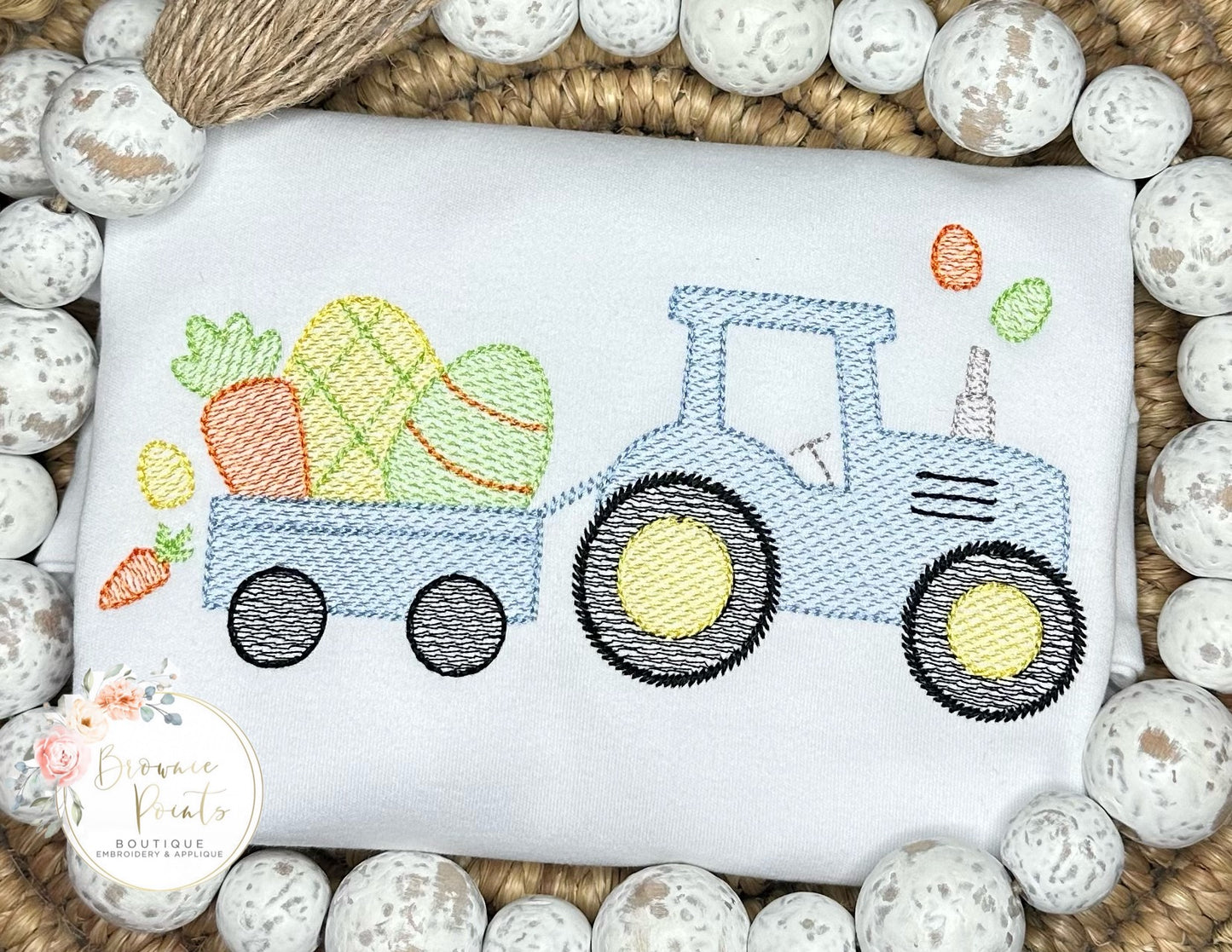 Easter tractor
