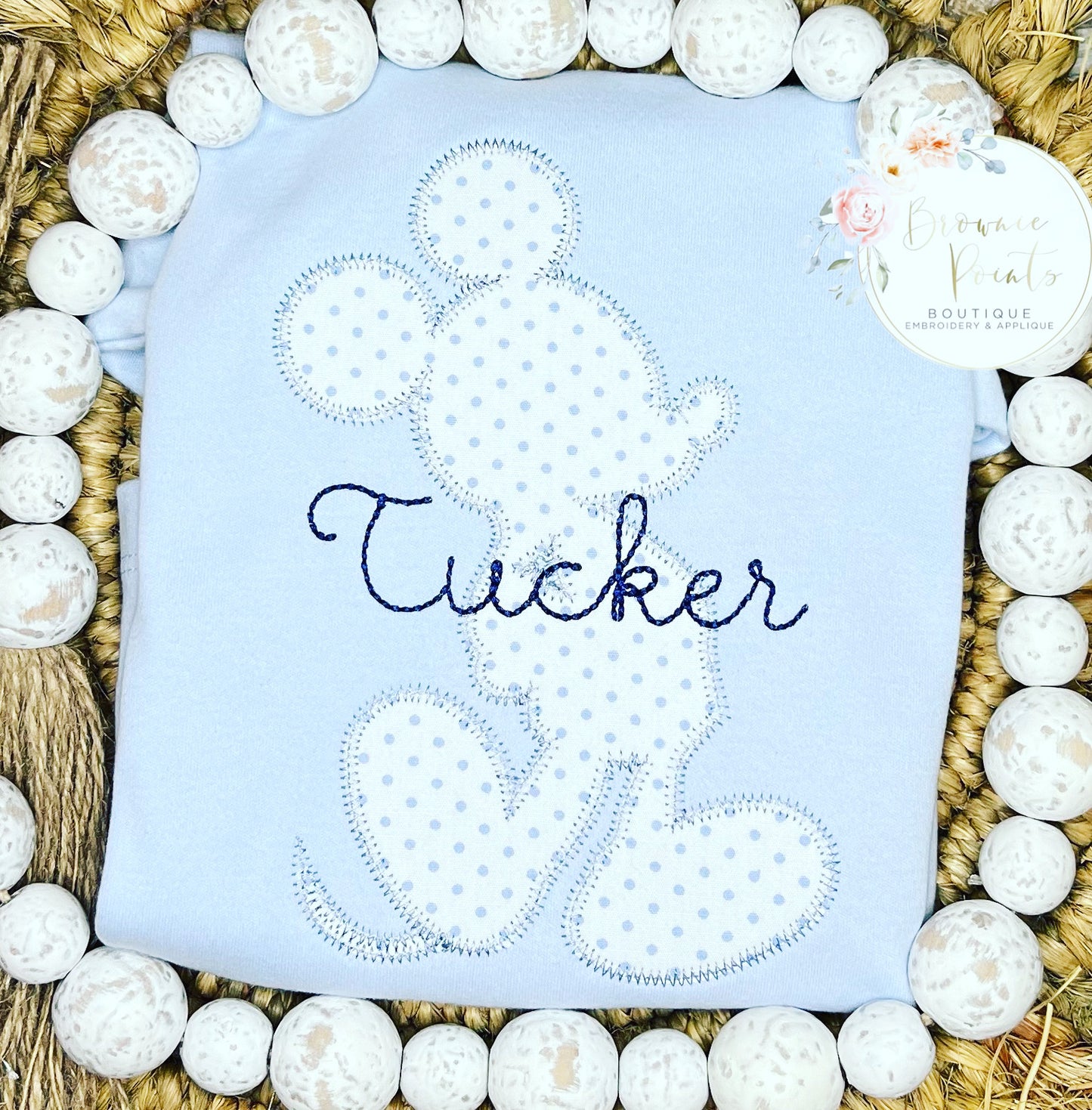 Magical mouse silhouette- light blue
