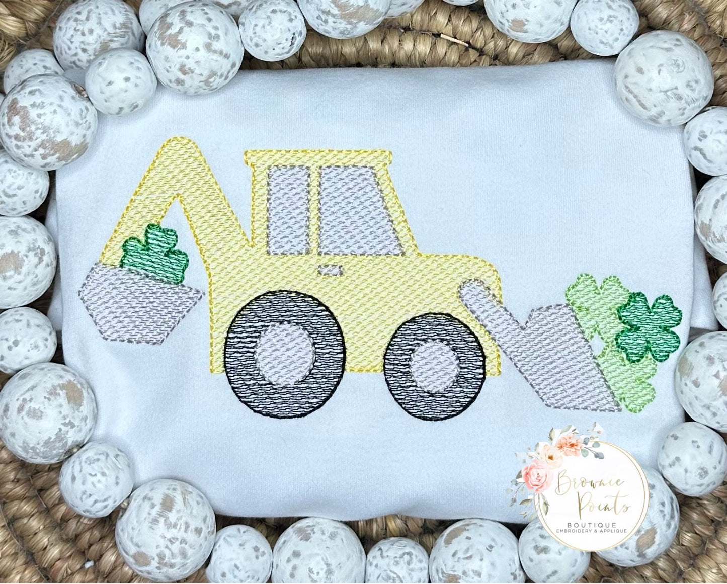 St Patrick’s day bulldozer