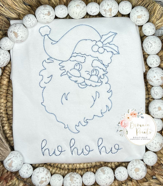 Christmas Vintage Blue Santa