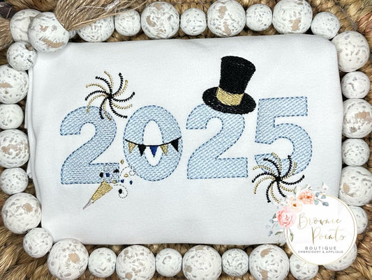 Happy New Year 2025 minis-blue