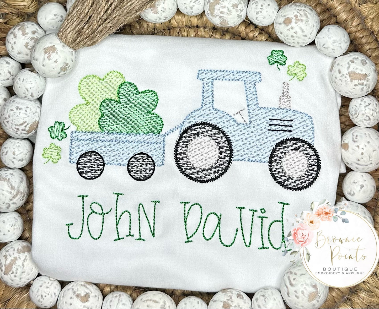 St Patrick’s day tractor