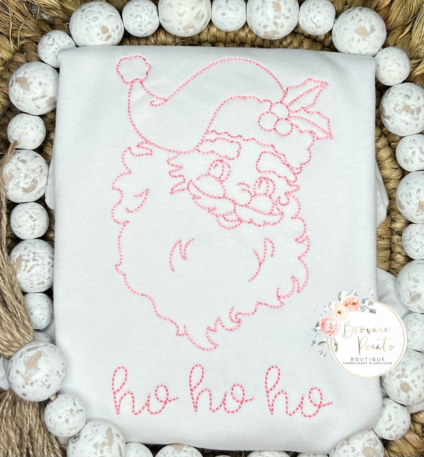 Christmas Vintage Pink Santa