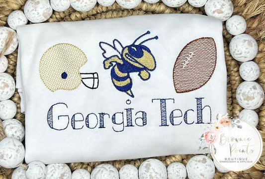 Georgia tech embroidery