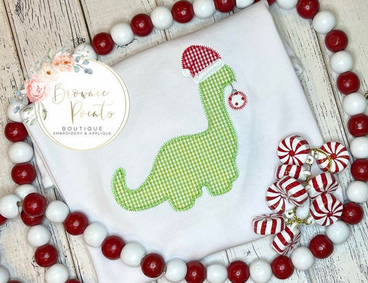 Christmas Dino appliqué