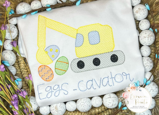 Easter Eggs-cavator  embroidery