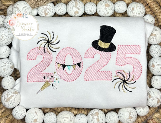 Happy New Year 2025 minis-pink