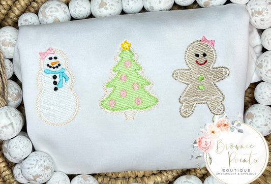 Sugar Cookie Trio embroidery