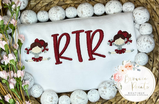 RTR cheer minis embroidery