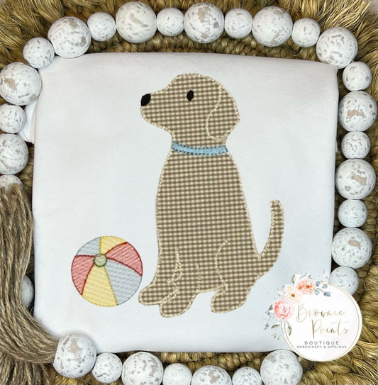 Beach Puppy Appliqué