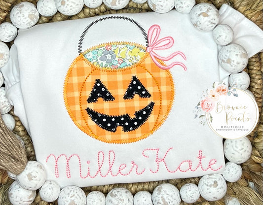 Halloween Pumpkin appliqué